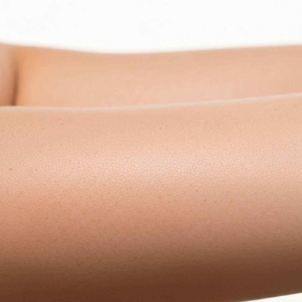 Natürliche Haut im weichen Tageslicht